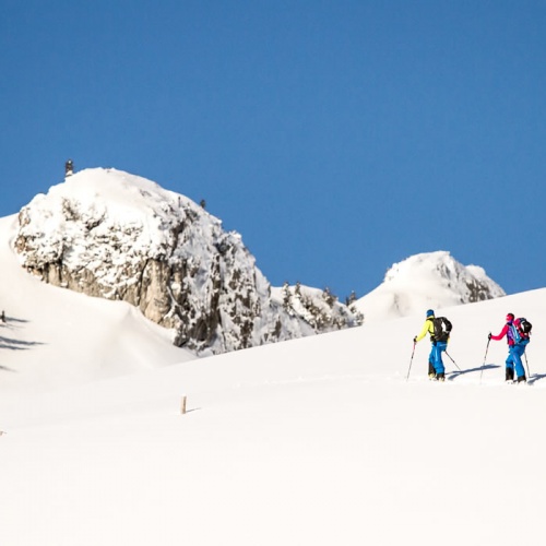 Tief verschneite Winterlandschaften in Alpendorf/St. Johann im Pongau, Salzburger Land